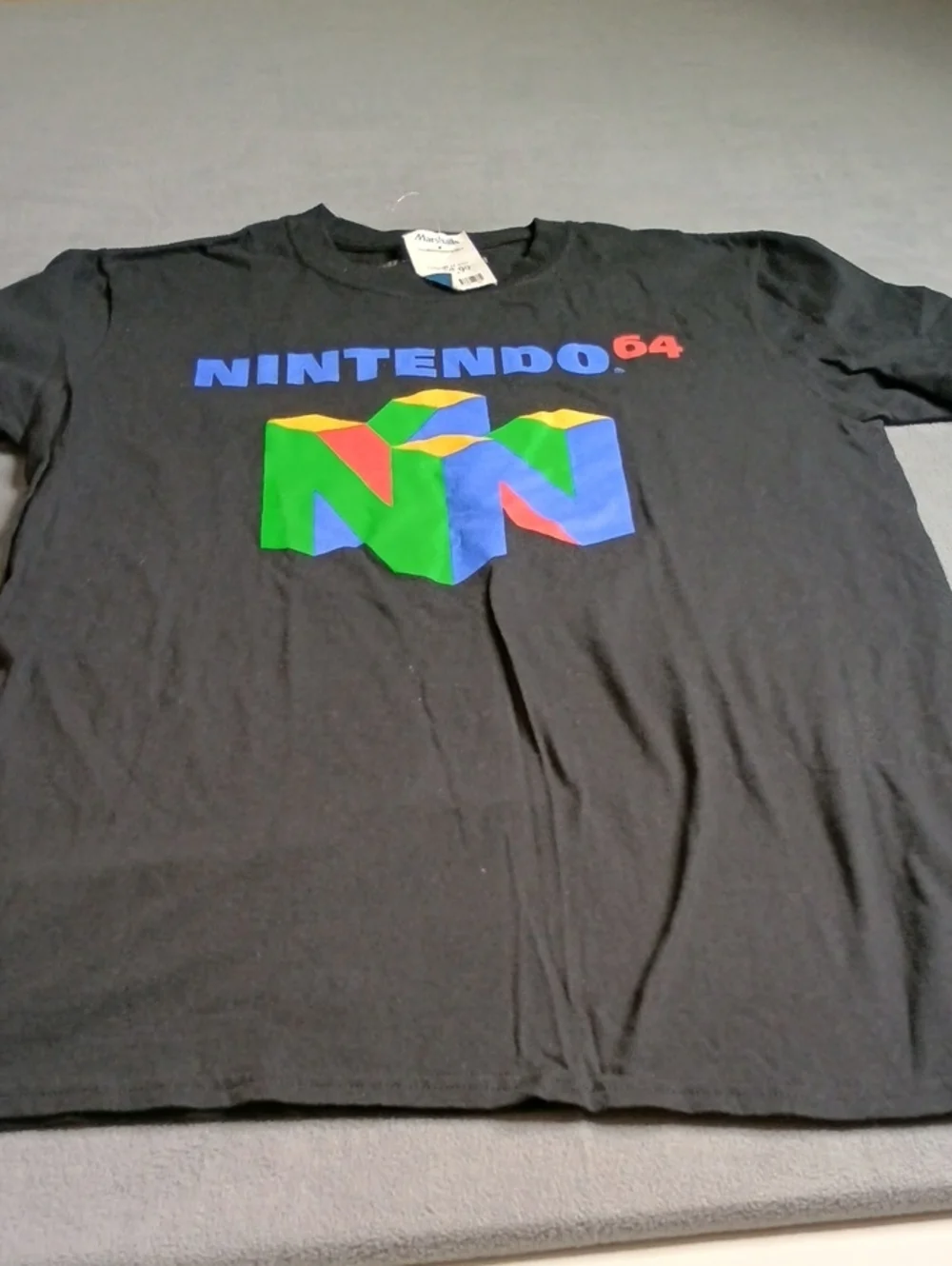 Nintendo Black T-Shirt with Multicolor N64 Emblem